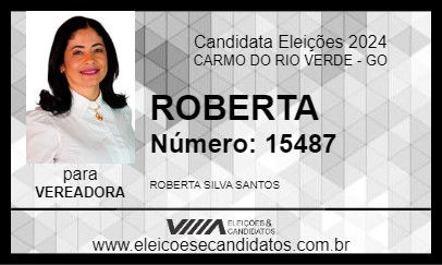 Candidato ROBERTA 2024 - CARMO DO RIO VERDE - Eleições