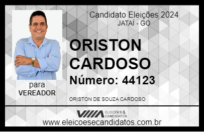 Candidato ORISTON CARDOSO 2024 - JATAÍ - Eleições