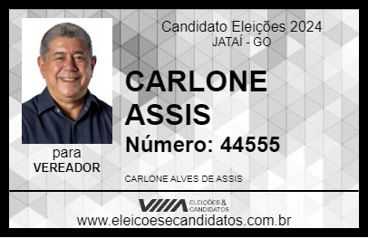 Candidato CARLONE ASSIS 2024 - JATAÍ - Eleições