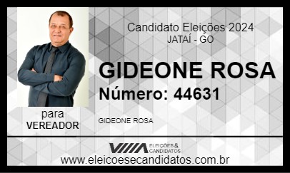 Candidato GIDEONE ROSA 2024 - JATAÍ - Eleições