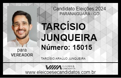 Candidato TARCÍSIO JUNQUEIRA 2024 - PARANAIGUARA - Eleições