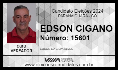 Candidato EDSON CIGANO 2024 - PARANAIGUARA - Eleições