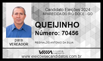 Candidato REGINALDO QUEIJINHO 2024 - APARECIDA DO RIO DOCE - Eleições