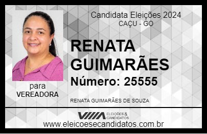 Candidato RENATA GUIMARÃES 2024 - CAÇU - Eleições