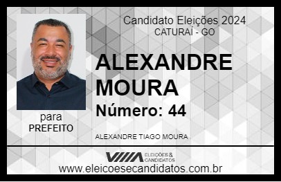 Candidato ALEXANDRE MOURA 2024 - CATURAÍ - Eleições