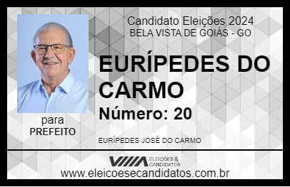 Candidato EURÍPEDES DO CARMO 2024 - BELA VISTA DE GOIÁS - Eleições