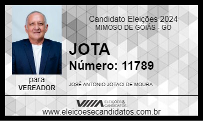 Candidato JOTA 2024 - MIMOSO DE GOIÁS - Eleições