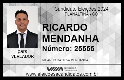 Candidato RICARDO MENDANHA 2024 - PLANALTINA - Eleições