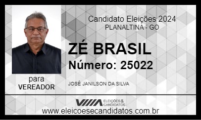 Candidato ZÉ BRASIL 2024 - PLANALTINA - Eleições