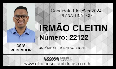 Candidato IRMÃO CLEITIN 2024 - PLANALTINA - Eleições