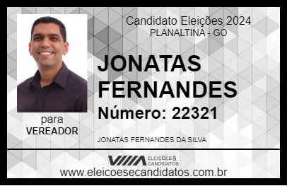 Candidato JONATAS FERNANDES 2024 - PLANALTINA - Eleições