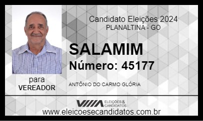 Candidato SALAMIN 2024 - PLANALTINA - Eleições