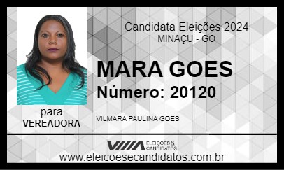 Candidato MARA GOES 2024 - MINAÇU - Eleições