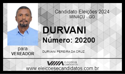 Candidato DURVANI 2024 - MINAÇU - Eleições