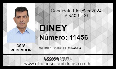 Candidato DINEY 2024 - MINAÇU - Eleições