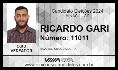 Candidato RICARDO GARI 2024 - MINAÇU - Eleições