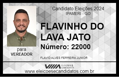 Candidato FLAVINHO DO LAVA JATO 2024 - IPAMERI - Eleições