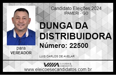 Candidato DUNGA DA DISTRIBUIDORA 2024 - IPAMERI - Eleições