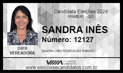 Candidato SANDRA INÊS 2024 - IPAMERI - Eleições