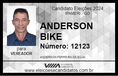 Candidato ANDERSON BIKE 2024 - IPAMERI - Eleições