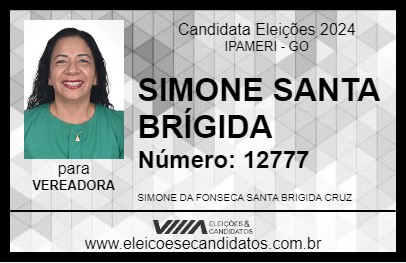 Candidato SIMONE SANTA BRÍGIDA 2024 - IPAMERI - Eleições