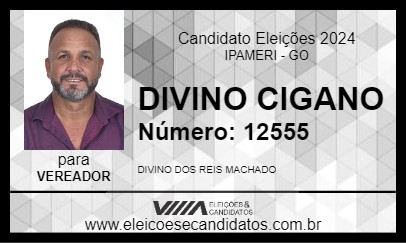 Candidato DIVINO CIGANO 2024 - IPAMERI - Eleições