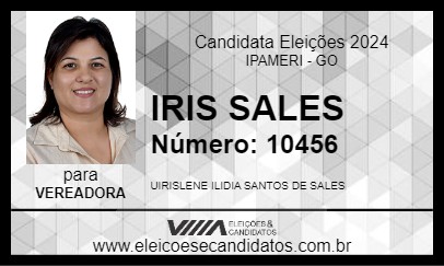 Candidato IRIS SALES 2024 - IPAMERI - Eleições