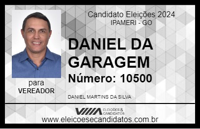 Candidato DANIEL DA GARAGEM 2024 - IPAMERI - Eleições