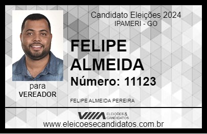 Candidato FELIPE ALMEIDA 2024 - IPAMERI - Eleições