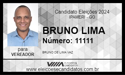 Candidato BRUNO LIMA 2024 - IPAMERI - Eleições