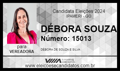 Candidato DÉBORA SOUZA 2024 - IPAMERI - Eleições