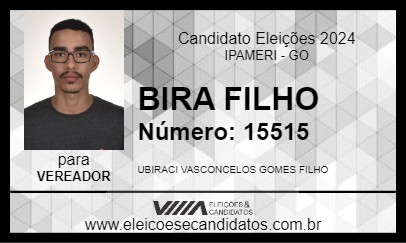 Candidato BIRA FILHO 2024 - IPAMERI - Eleições