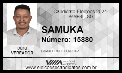 Candidato SAMUKA 2024 - IPAMERI - Eleições