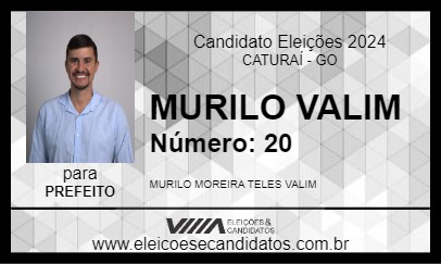 Candidato MURILO VALIM 2024 - CATURAÍ - Eleições