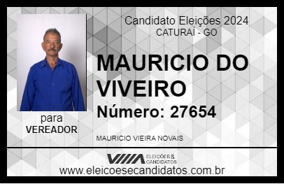 Candidato MAURICIO DO VIVEIRO 2024 - CATURAÍ - Eleições