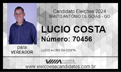 Candidato LUCIO COSTA 2024 - SANTO ANTÔNIO DE GOIÁS - Eleições