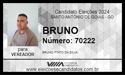 Candidato BRUNO 2024 - SANTO ANTÔNIO DE GOIÁS - Eleições