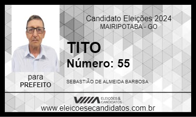 Candidato TITO 2024 - MAIRIPOTABA - Eleições