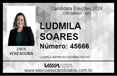 Candidato LUDMILA SOARES 2024 - CROMÍNIA - Eleições