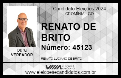 Candidato RENATO DE BRITO 2024 - CROMÍNIA - Eleições