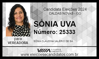 Candidato SÔNIA UVA 2024 - CALDAS NOVAS - Eleições