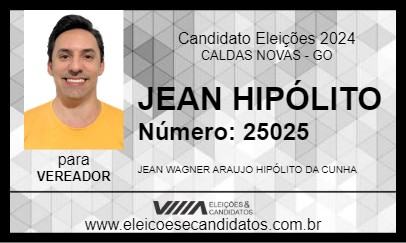 Candidato JEAN HIPÓLITO 2024 - CALDAS NOVAS - Eleições