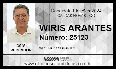 Candidato WIRIS ARANTES 2024 - CALDAS NOVAS - Eleições