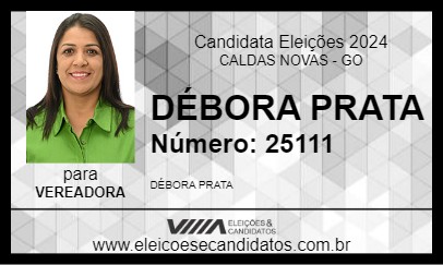 Candidato DÉBORA PRATA 2024 - CALDAS NOVAS - Eleições