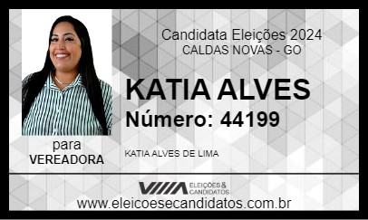 Candidato KATIA ALVES 2024 - CALDAS NOVAS - Eleições