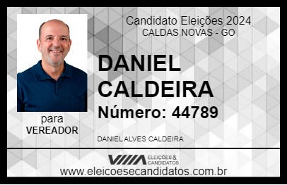 Candidato DANIEL CALDEIRA 2024 - CALDAS NOVAS - Eleições