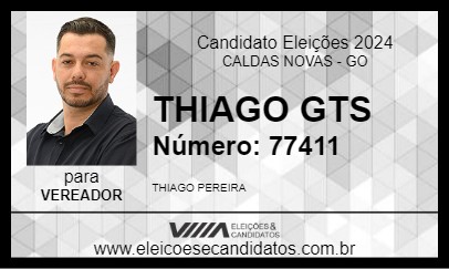 Candidato THIAGO GTS 2024 - CALDAS NOVAS - Eleições