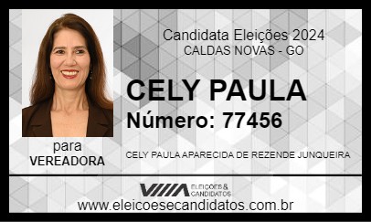 Candidato CELY PAULA 2024 - CALDAS NOVAS - Eleições