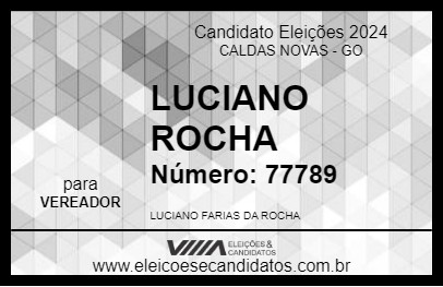 Candidato LUCIANO ROCHA 2024 - CALDAS NOVAS - Eleições