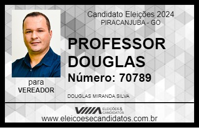 Candidato PROFESSOR DOUGLAS 2024 - PIRACANJUBA - Eleições